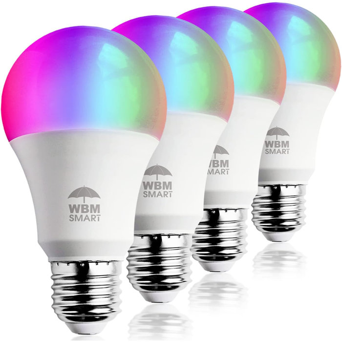 WBM Smart Dimmable 2700K LED Smart, Dimmable Light Bulb, Color Changing ...
